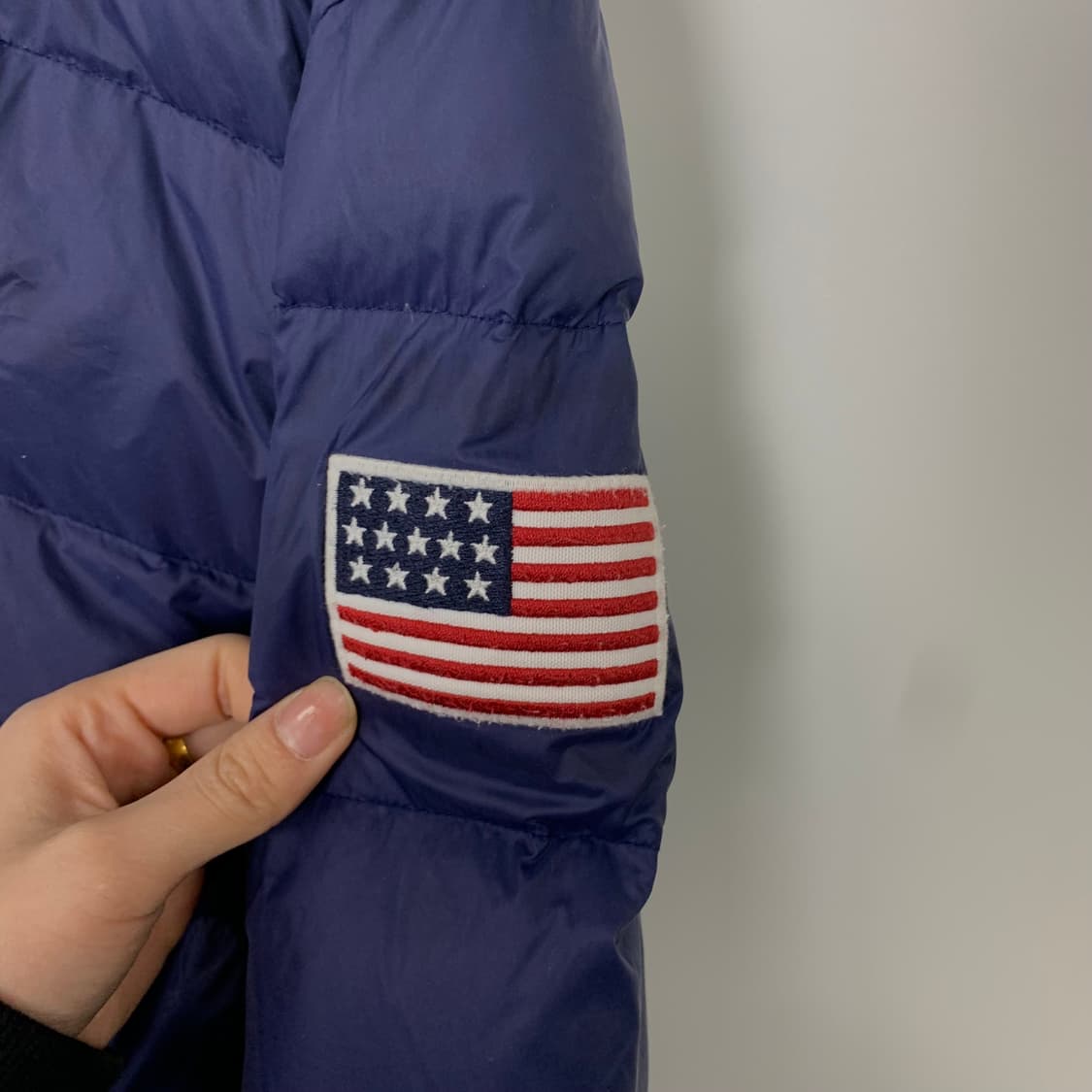 폴로 랄프로렌 성조기 네이비 푸퍼 패딩 상품이미지7