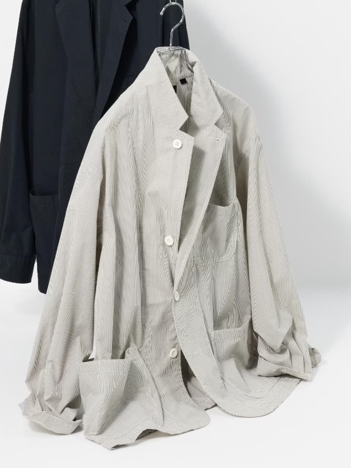 GU x Engineered Garments 코드레인자켓 라이트그레이 상품이미지2