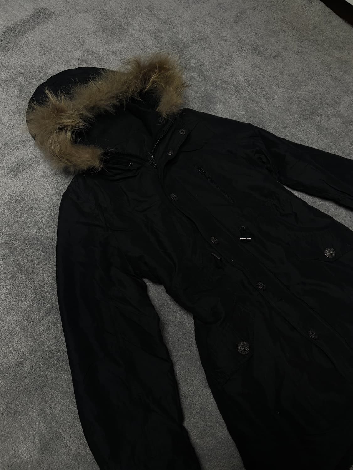 Vintage vkei punk fur hood jacket 상품이미지3