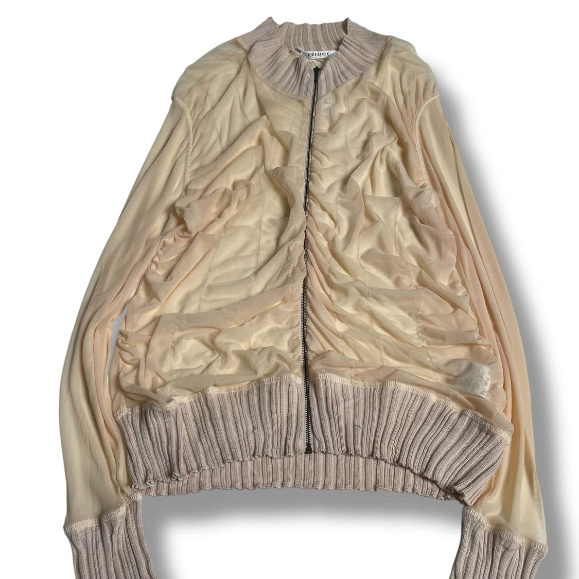 Fenice 셔링 시스루 집업 자 상품이미지3