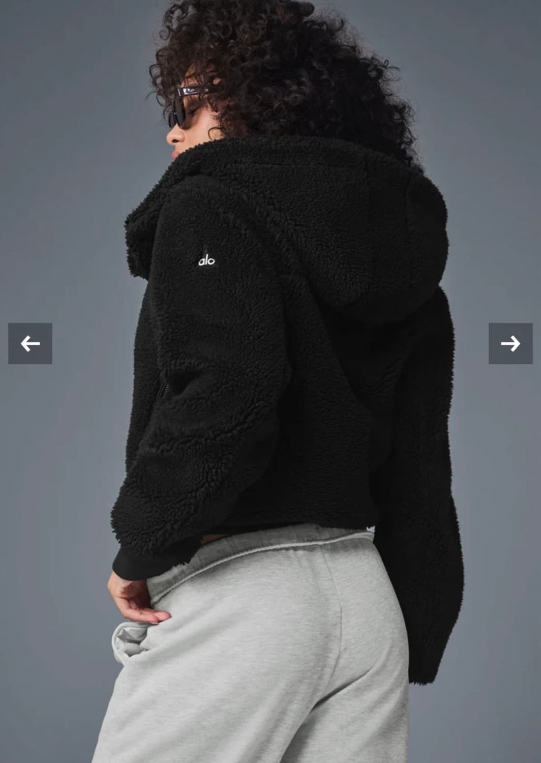 알로요가 폭시 셰르파 재킷 블랙 상품이미지1