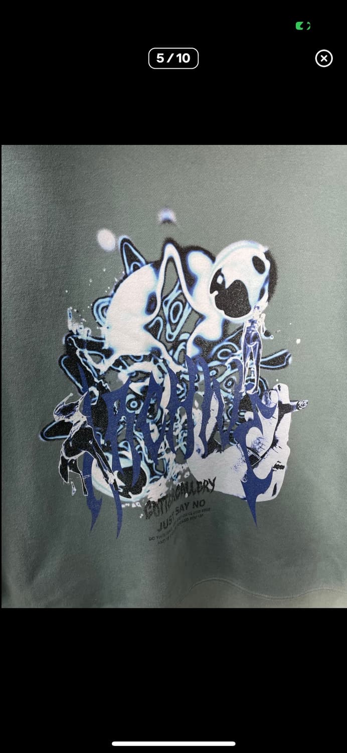 아카이볼드 X 가터 갤러리 SAY NO 후드티 A3328 상품이미지5