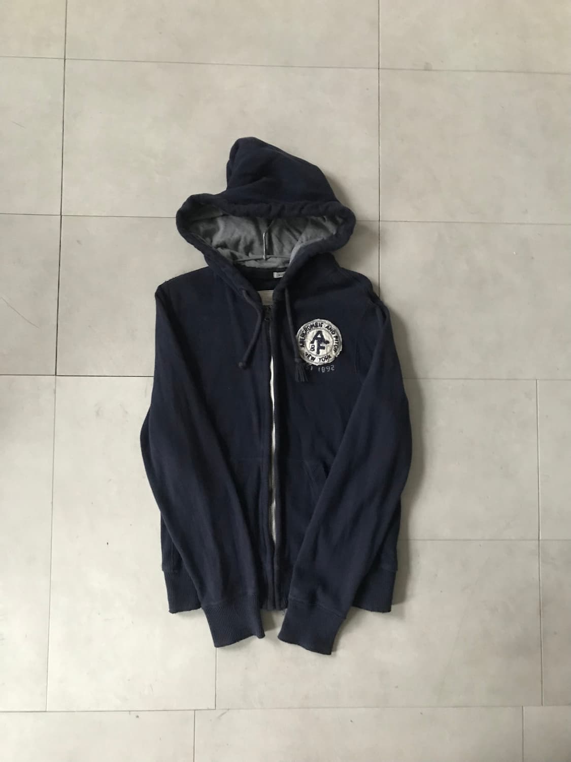 아베크롬비 네이비 와플 니트집업 상품이미지7