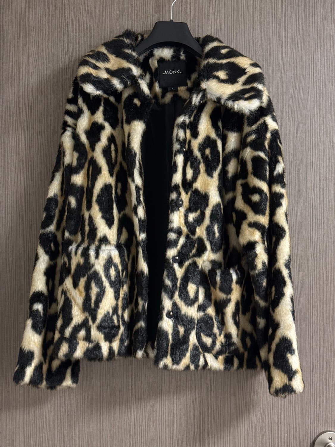 Monki 레오파드 퍼 코트 상품이미지2