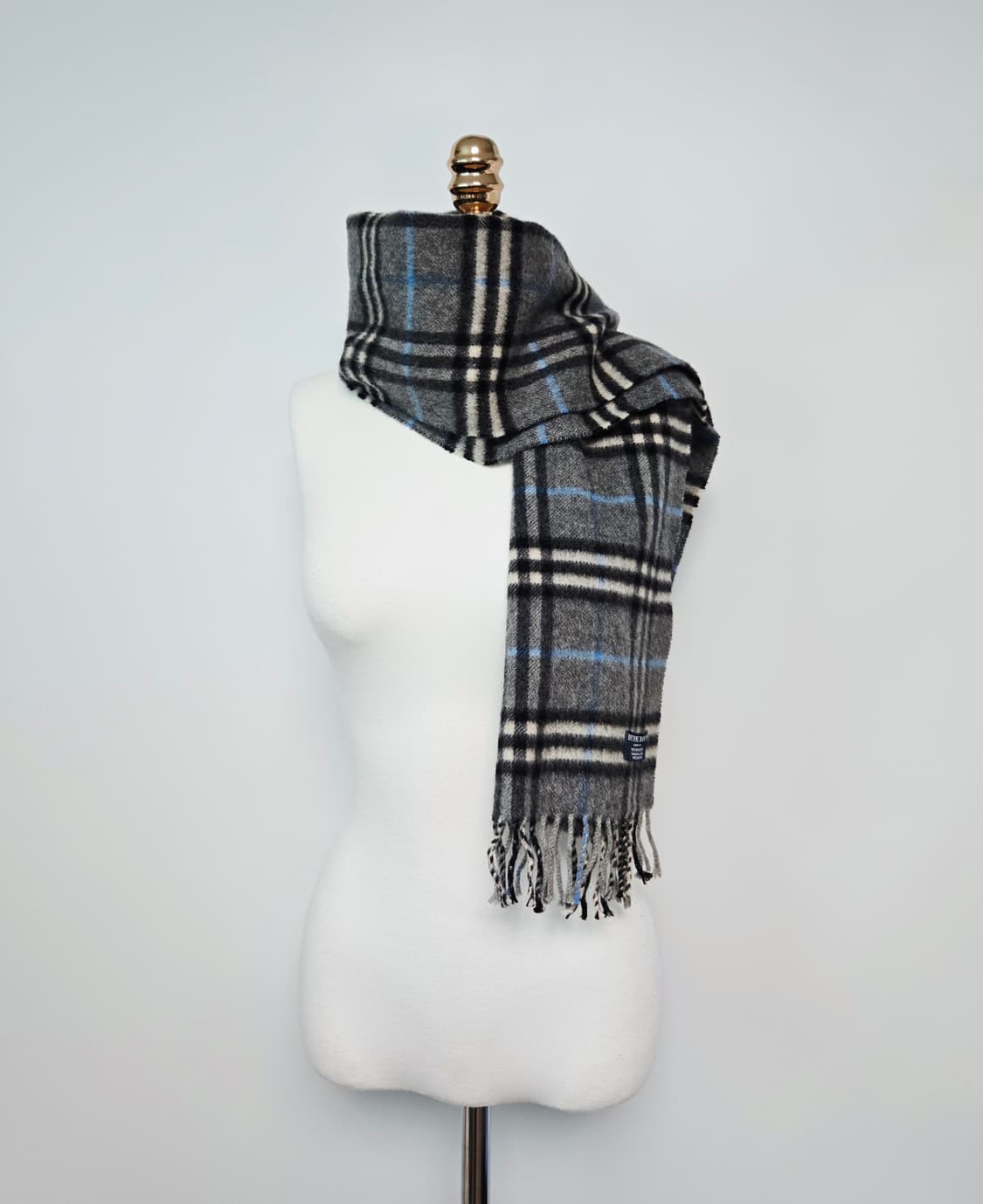 버버리 그레이 노바체크 캐시미어 머플러 목도리 상품이미지2