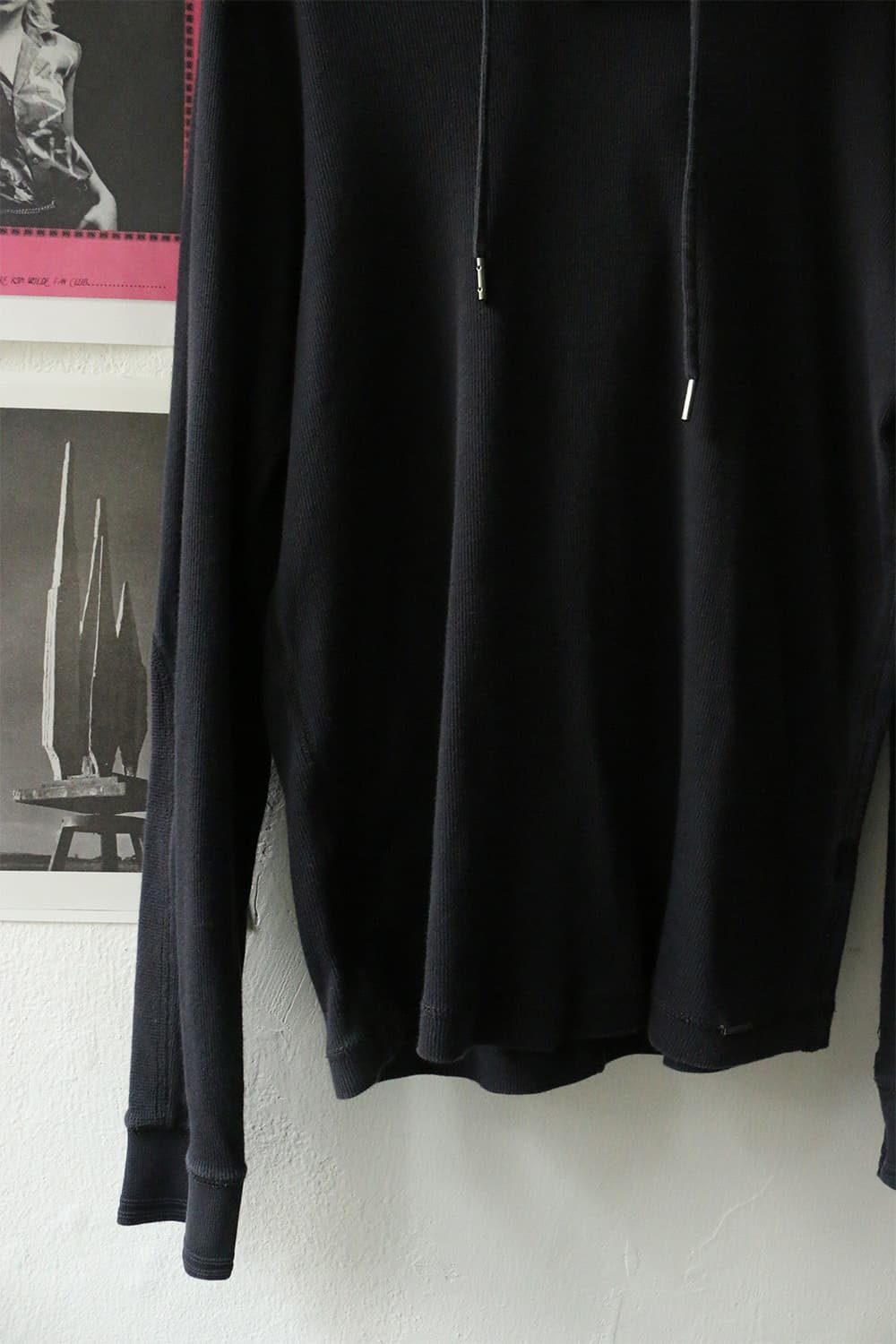 디젤 슬림 블랙 후드티셔츠 상품이미지5
