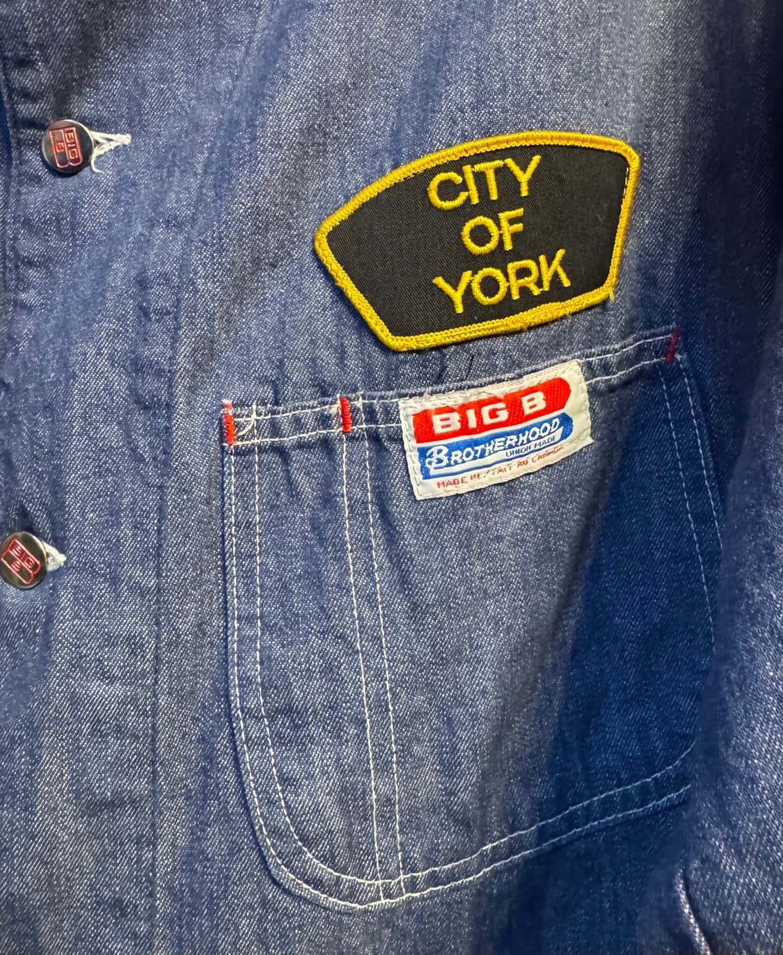 빈티지 BIG B 데님 초어 자켓 워크자켓 "L~XL" (384) 상품이미지2