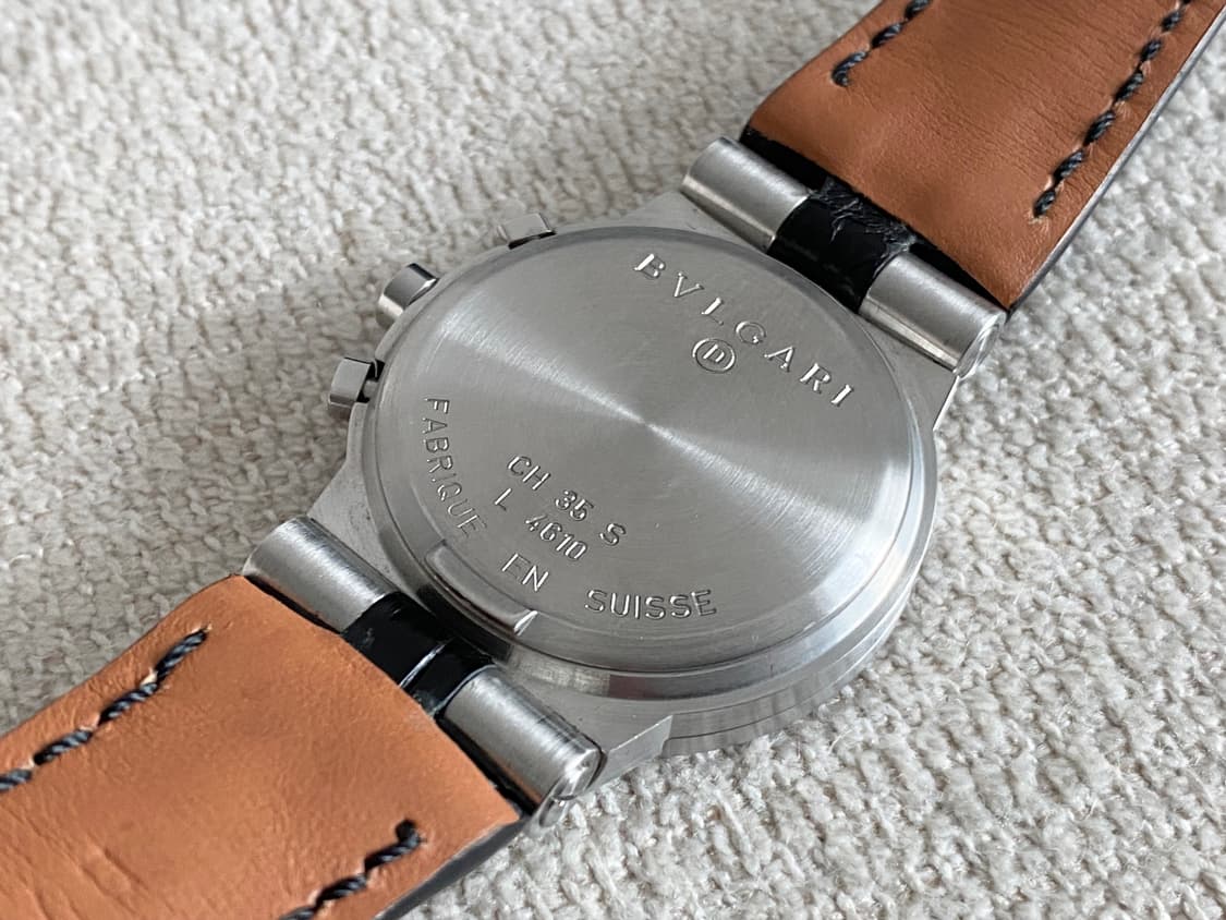 불가리 디아고노 CH35S 35mm 블랙 크로노 쿼츠 미듐 중형 상품이미지9