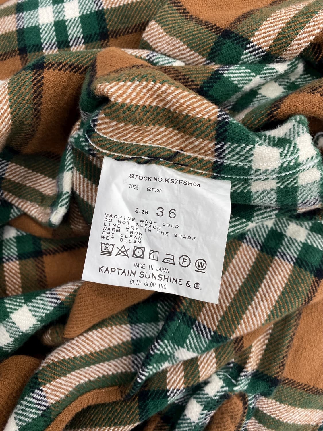 캡틴 선샤인 플란넬 유틸리티 오픈 칼라 셔츠 상품이미지8