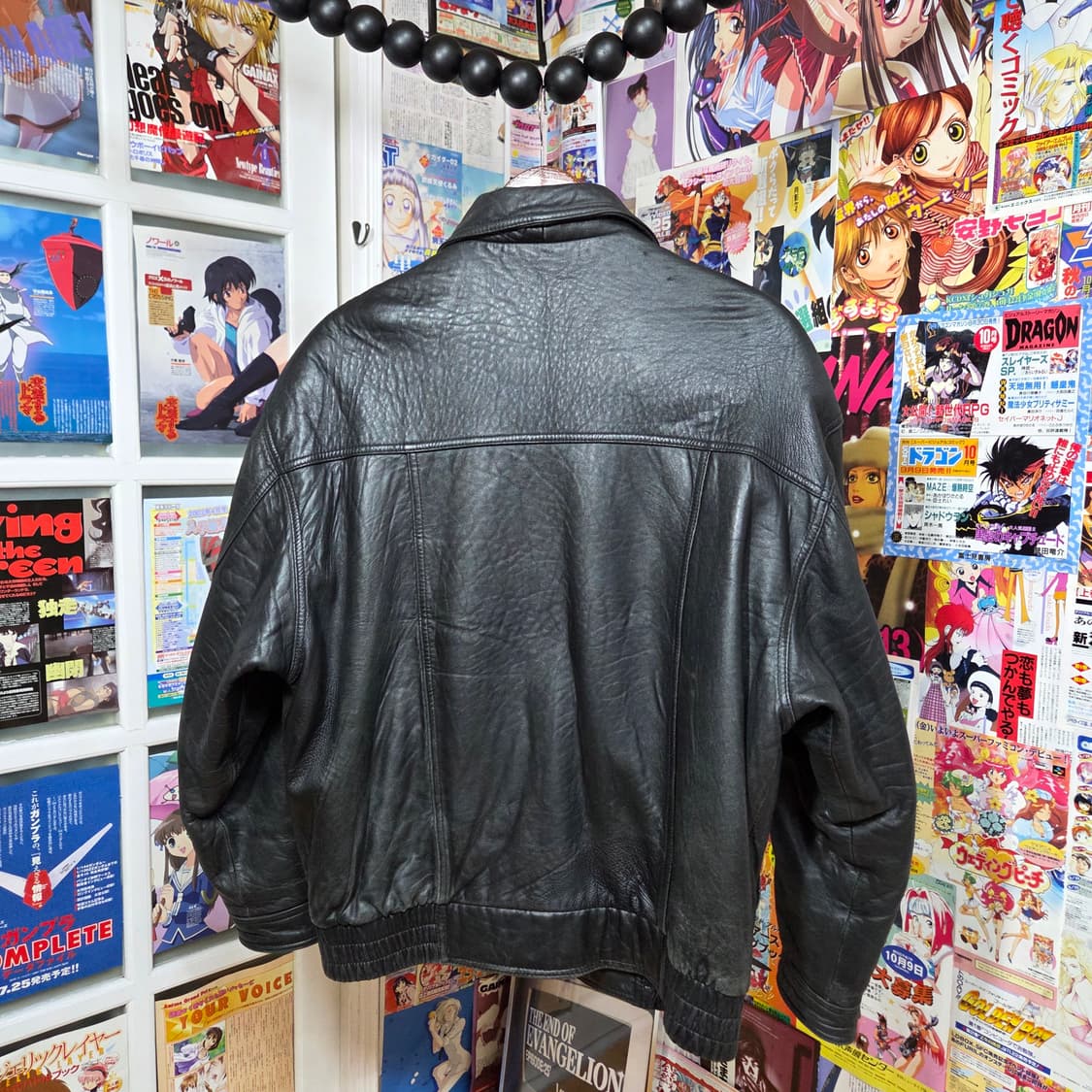 빈티지 양가죽 투포켓 블랙 봄버 상품이미지5