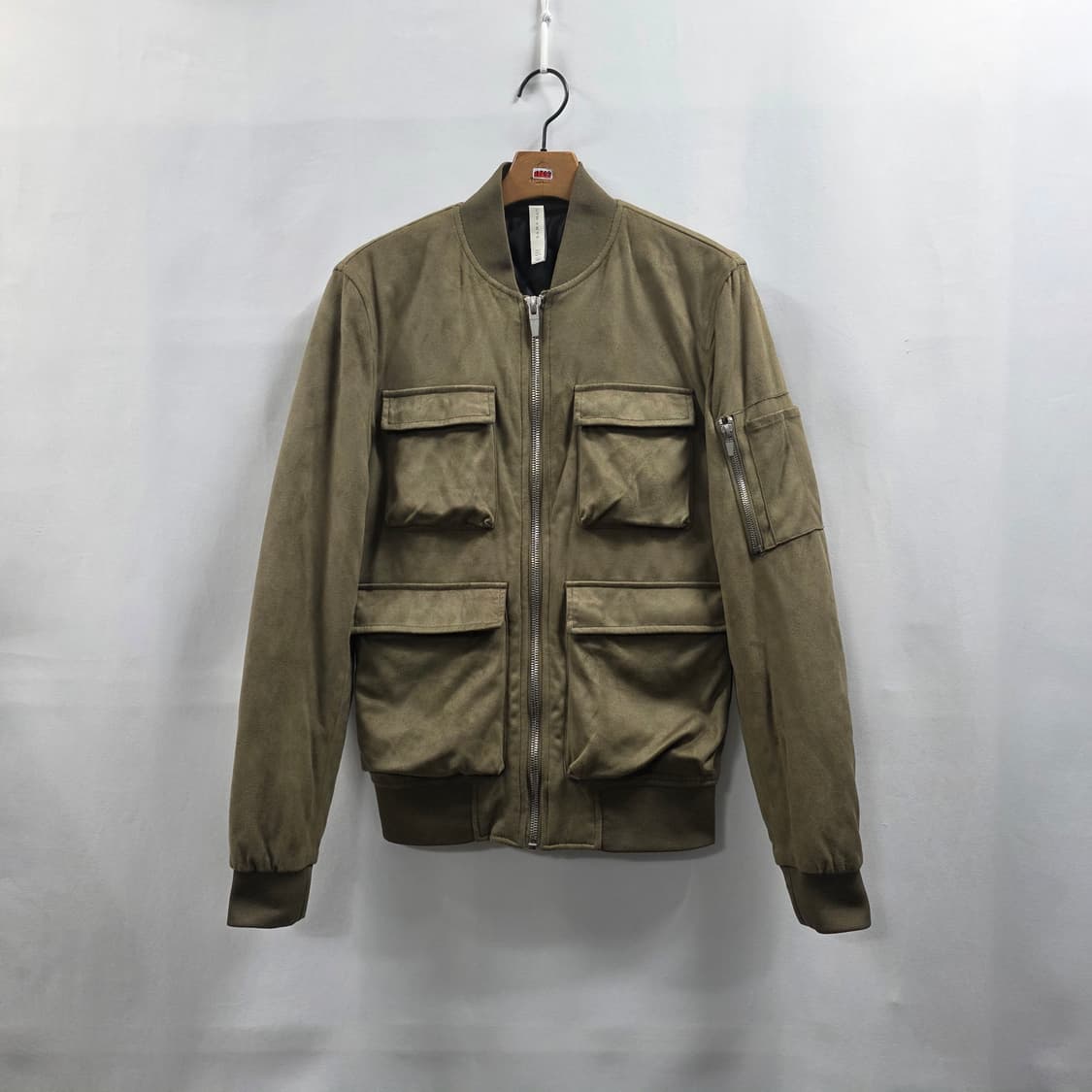 1041 자라맨 카키 스웨이드 터치 항공점퍼 / 남성 S / MA-1 스 상품이미지1