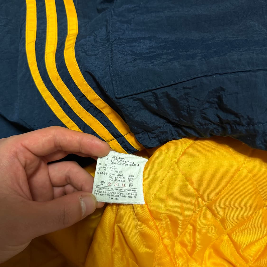 00s 아디다스 오리지널 빅로고 퀄팅 베스트 상품이미지4