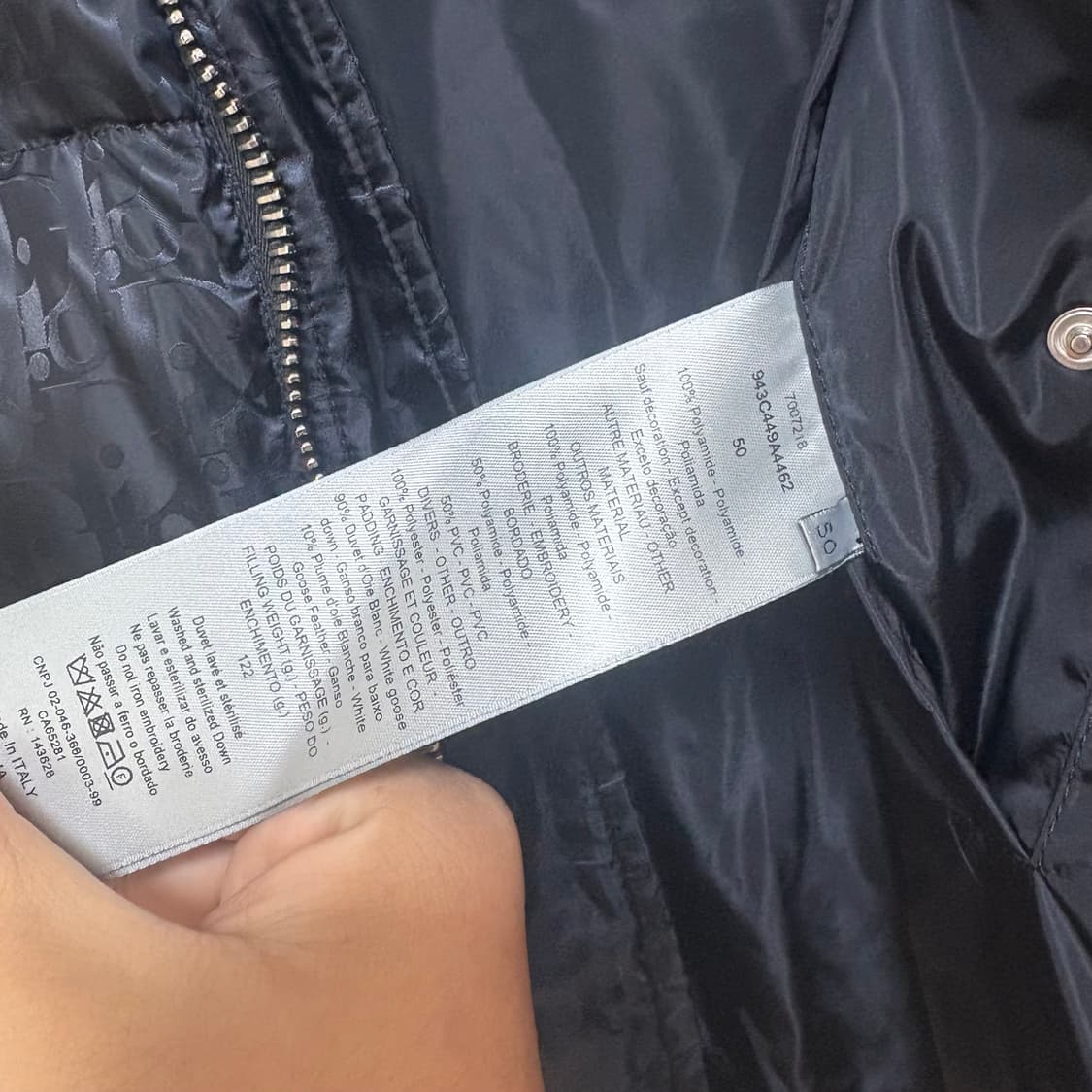 [50/새상품급] 디올 오블리크 패딩 상품이미지4