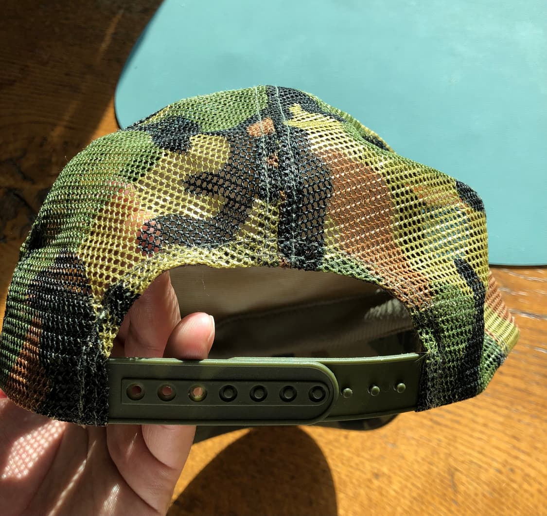 90s 스투시 카모 트러커 모자 상품이미지4