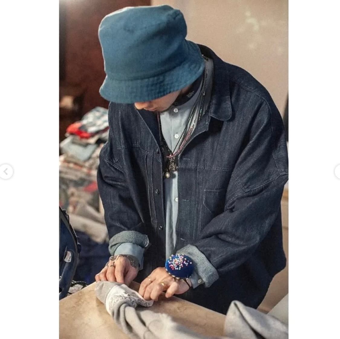 이스트오캄 x 몬스터쏭 데님 트러커 자켓 상품이미지2