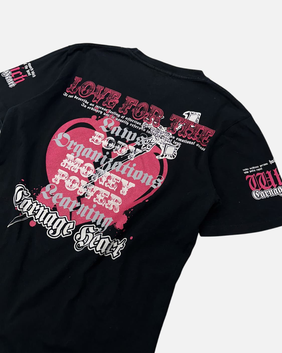 BEAUMERE heart dagger lettering t-shirt 상품이미지5