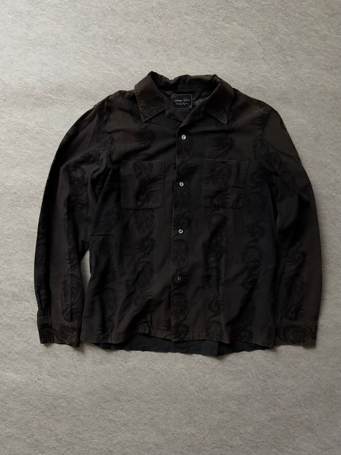 넘버나인 자카드 벨벳 셔츠 상품이미지1