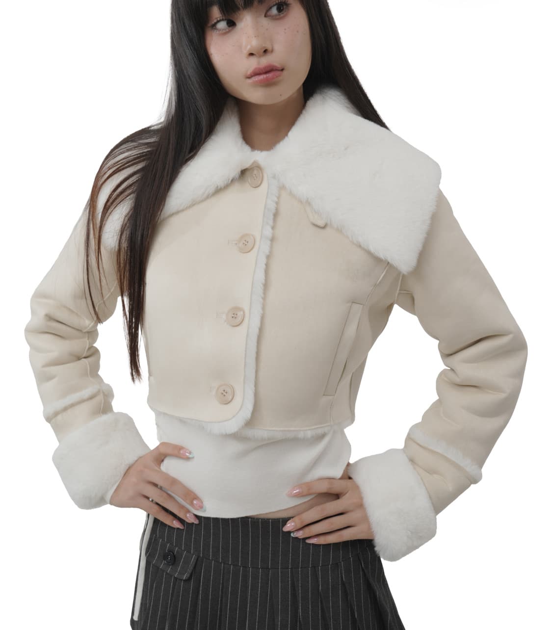 Kleesier 클리시어 크럼블 무스탕 상품이미지3