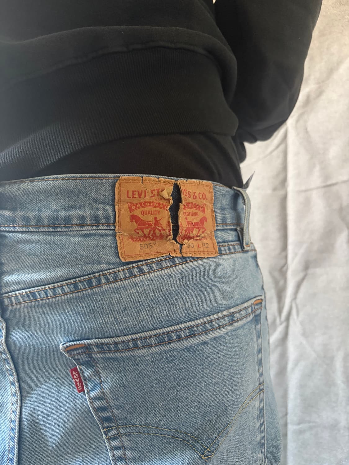 리바이스 505 연청데님 30/32 상품이미지6