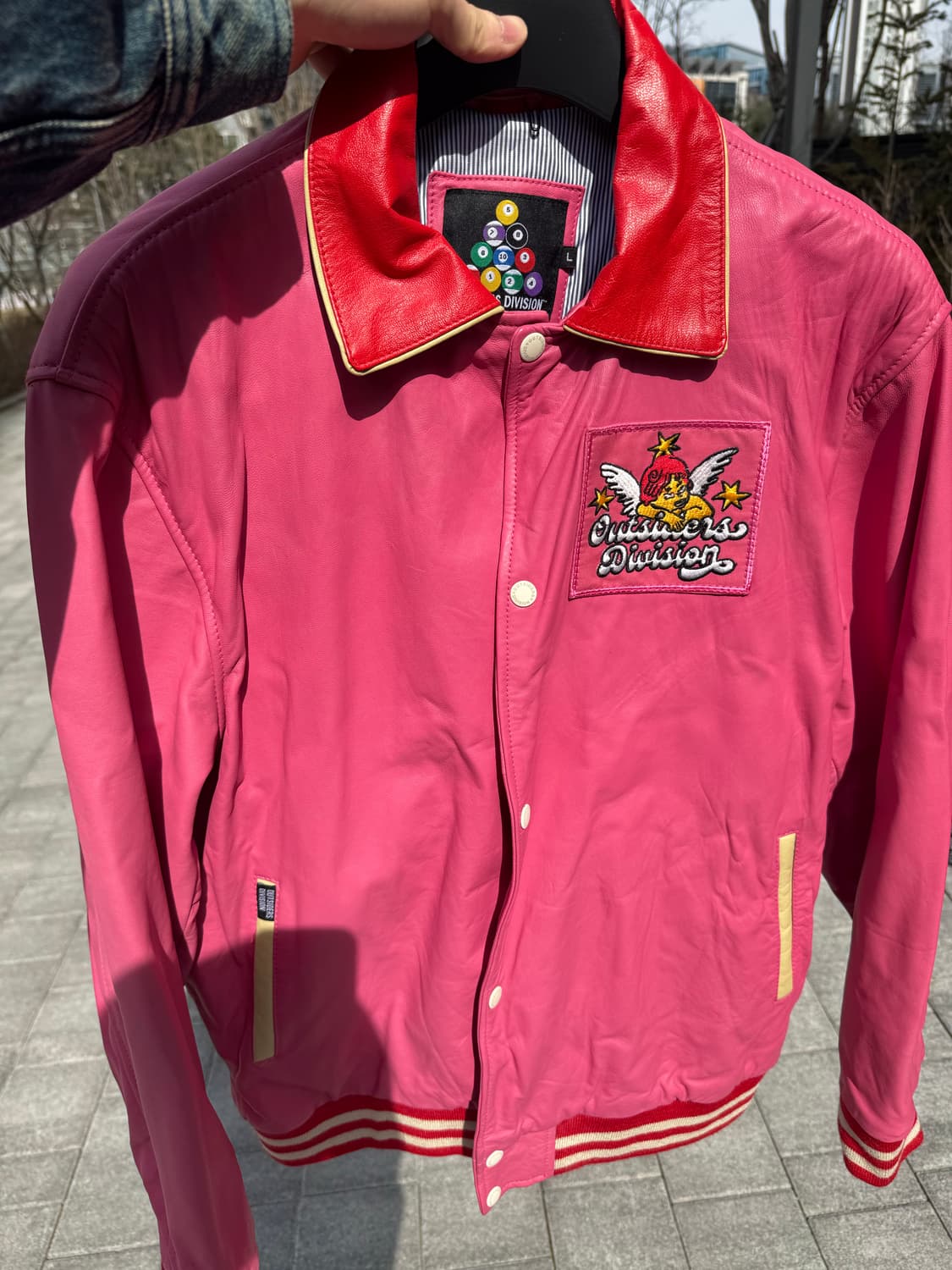 아웃사이더스 디비젼 핑크 레더 자켓 상품이미지6