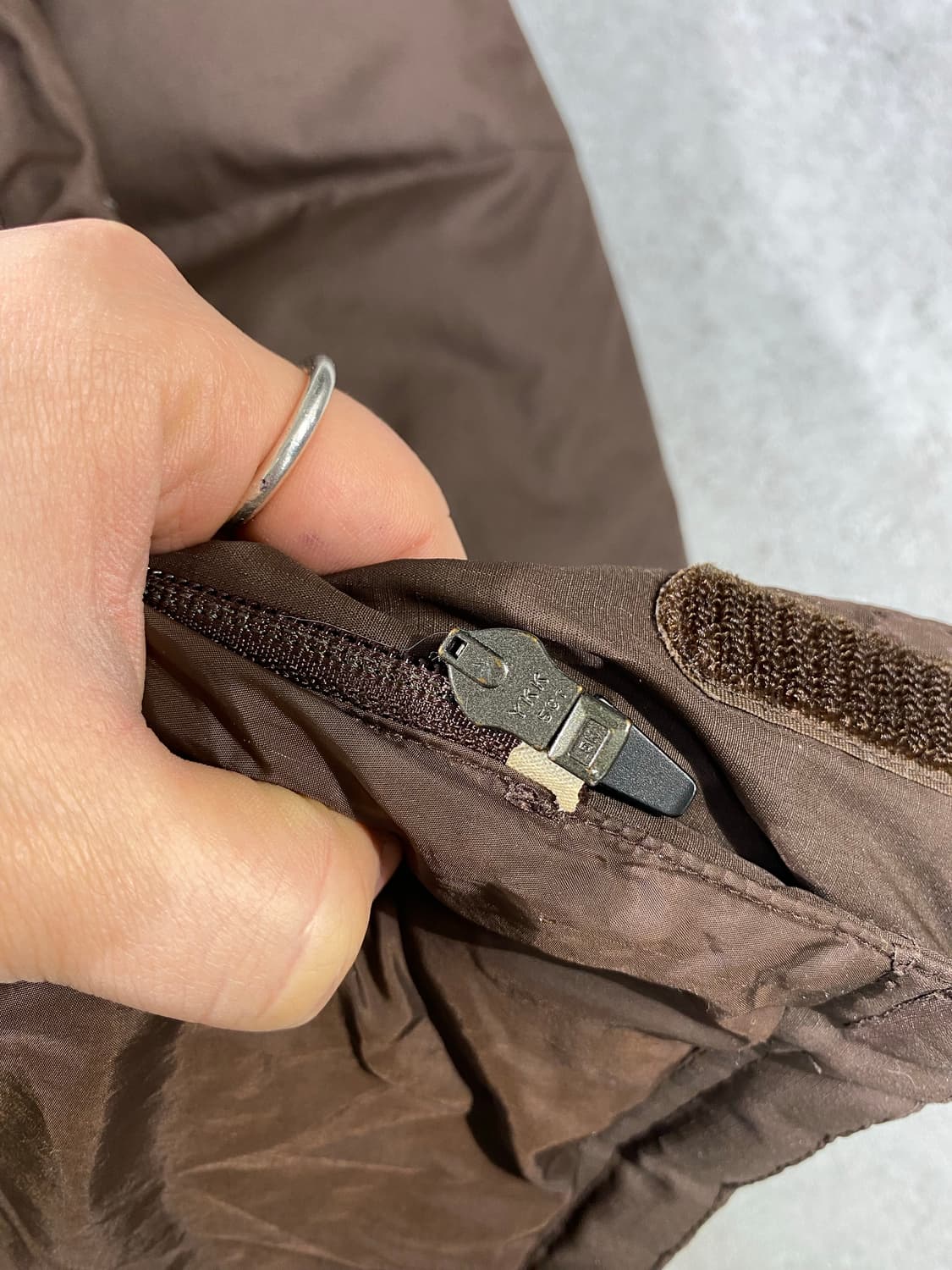 [L] 00s Nike 나이키 바르셀로나 브라운 덕다운 파카 상품이미지6