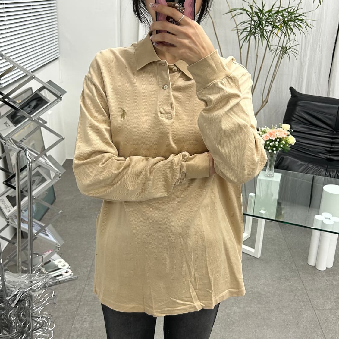 20s 빈티지 폴로 골프 긴팔티셔츠 남녀공용 상품이미지2