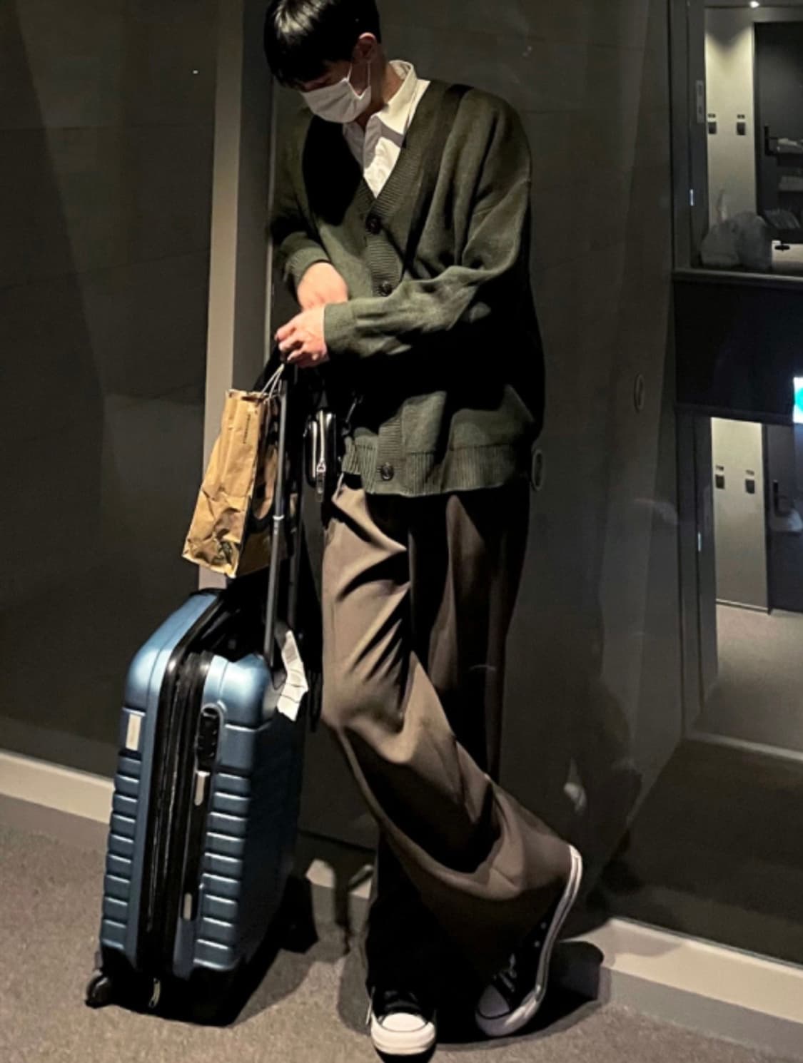 코시하루 로이 핀턱 와이드 슬랙스 상품이미지1