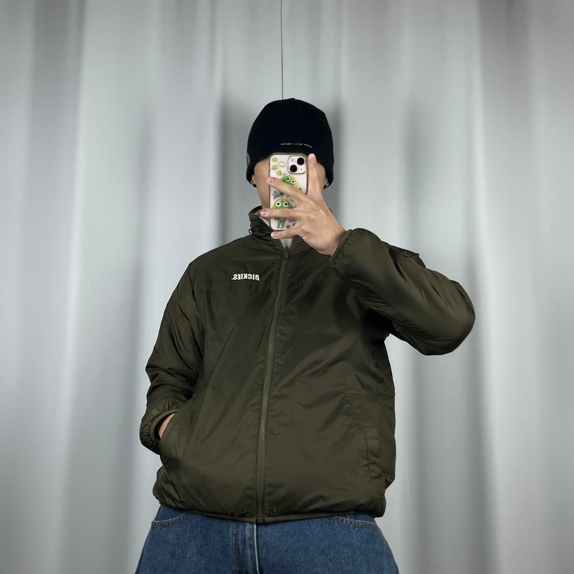 <디키즈 리버시블 플리스 카키 자켓> No.1367 상품이미지2