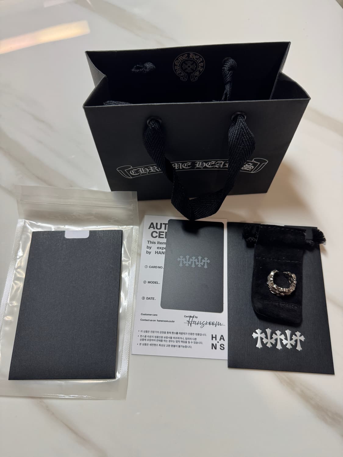 [US6.5]크롬하츠 더블플로랄링 상품이미지1