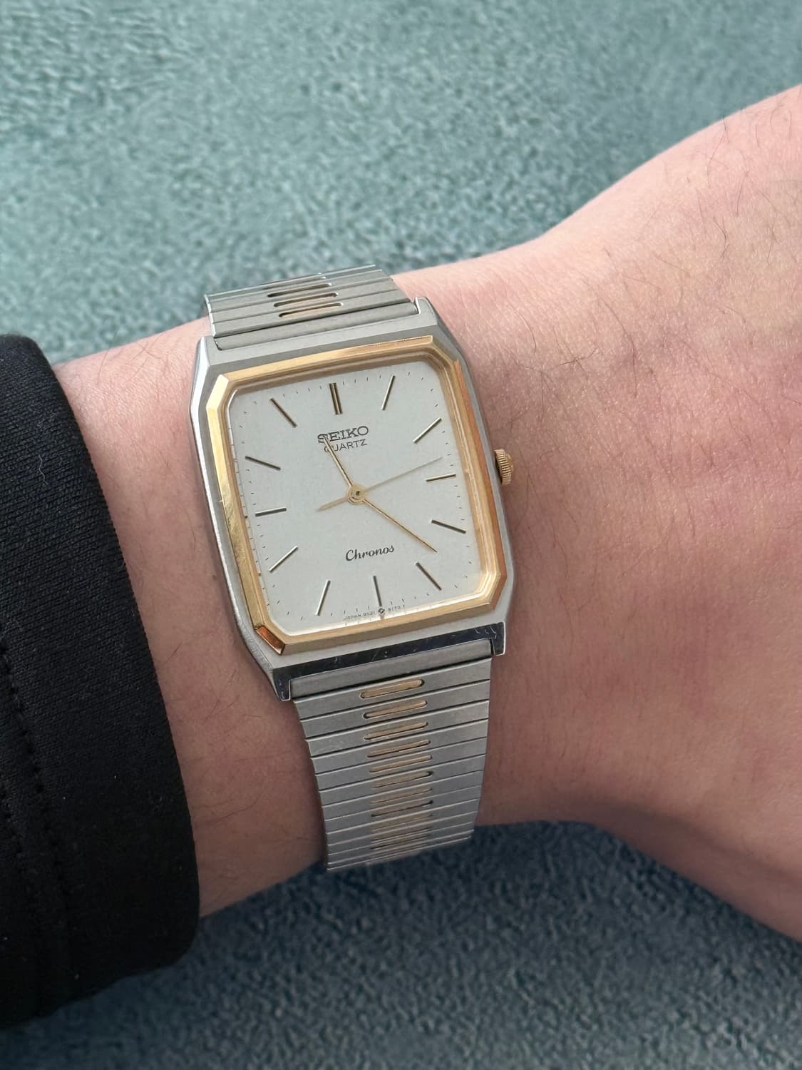 세이코 Seiko Chronos 쿼츠 콤비 스퀘어 상품이미지7