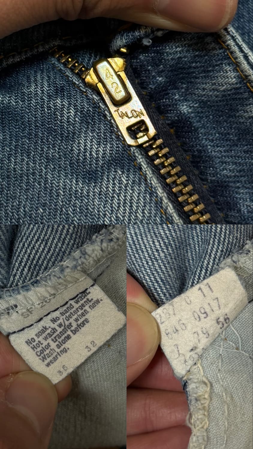 80's USA Made 빈티지 리바이스 646 벨바텀 부츠컷 오렌지탭 상품이미지10