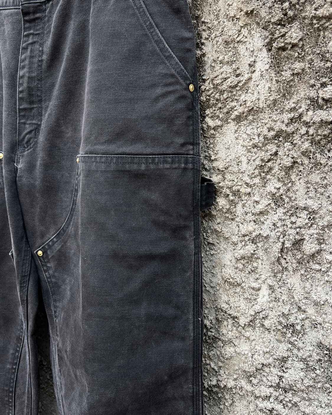 [38] 90s 미국제 칼하트 블랙 더블니 B01 BLK 상품이미지2