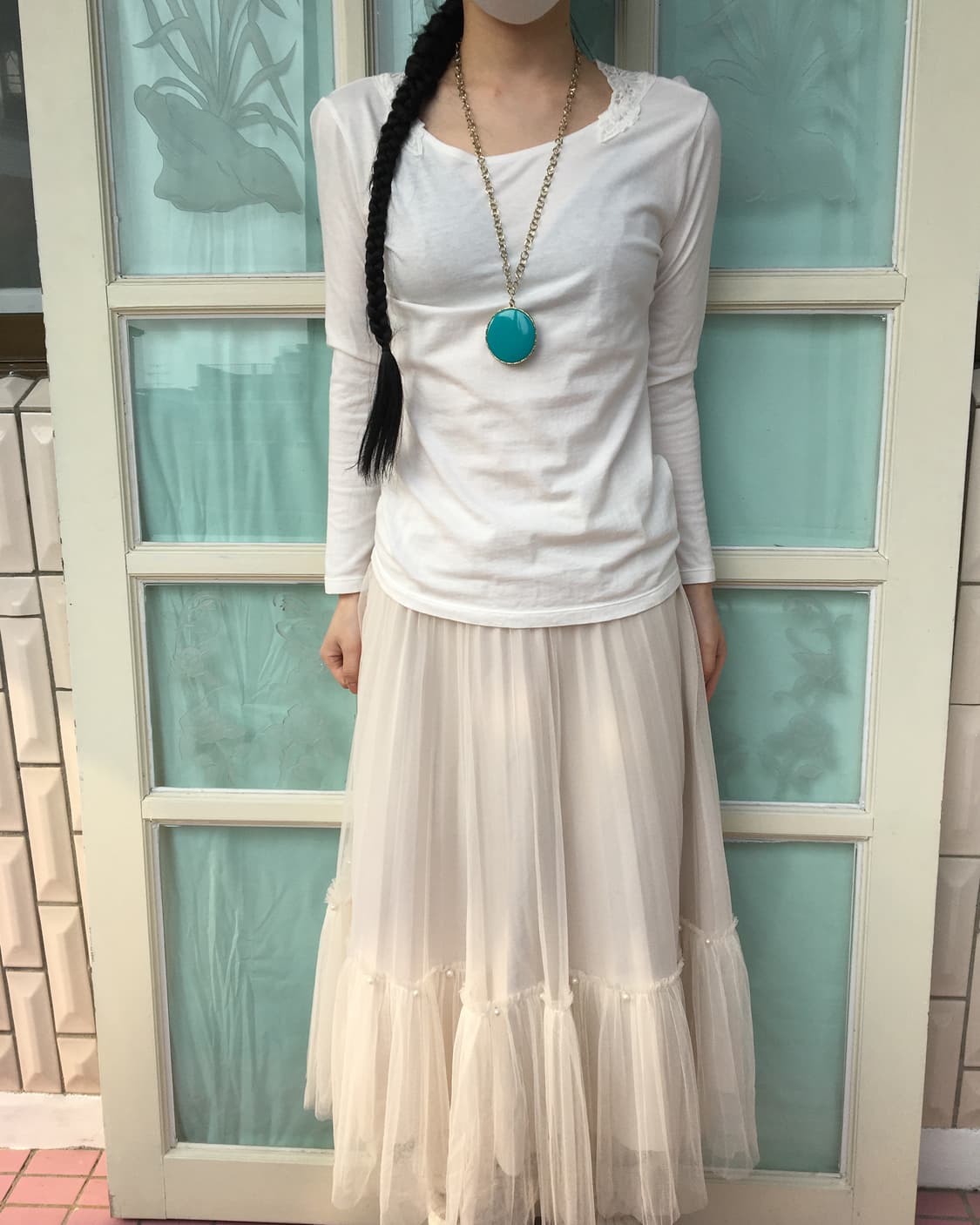 Lace trimming sleeve 상품이미지6