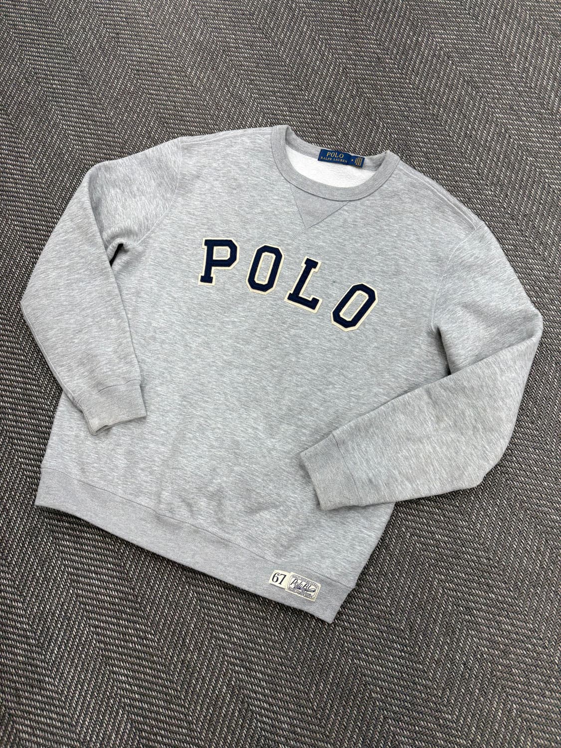 폴로 맨투맨 그레이 상품이미지1