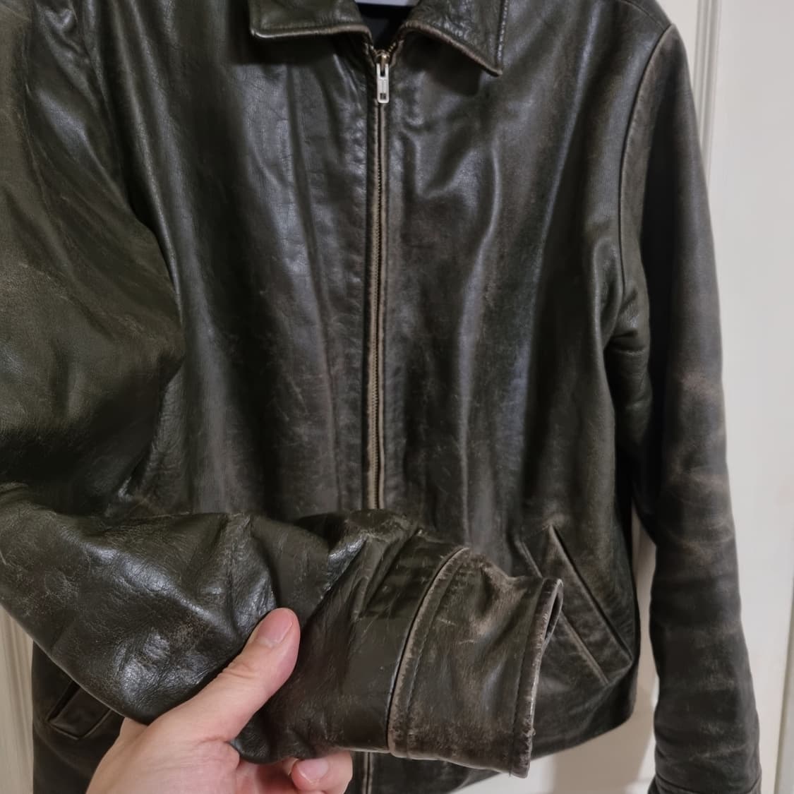 올드갭 레더자켓 브라운 M 상품이미지6