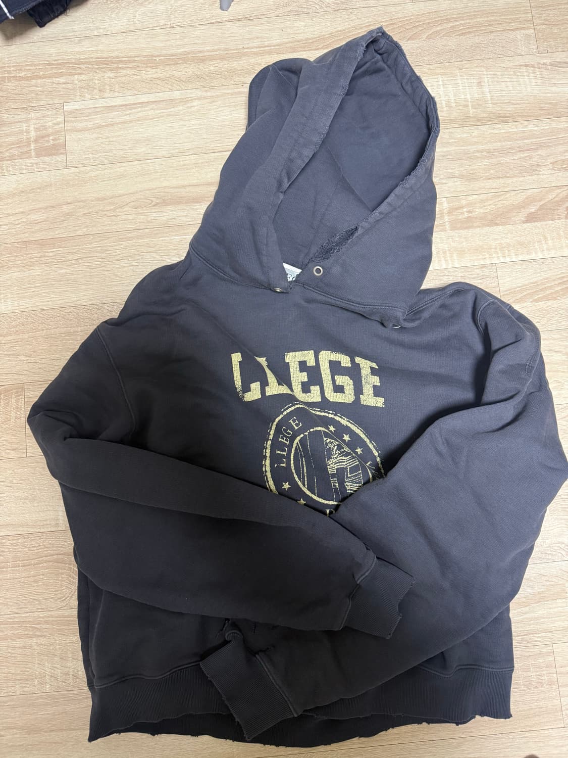 렉토 후드티 차콜 상품이미지1