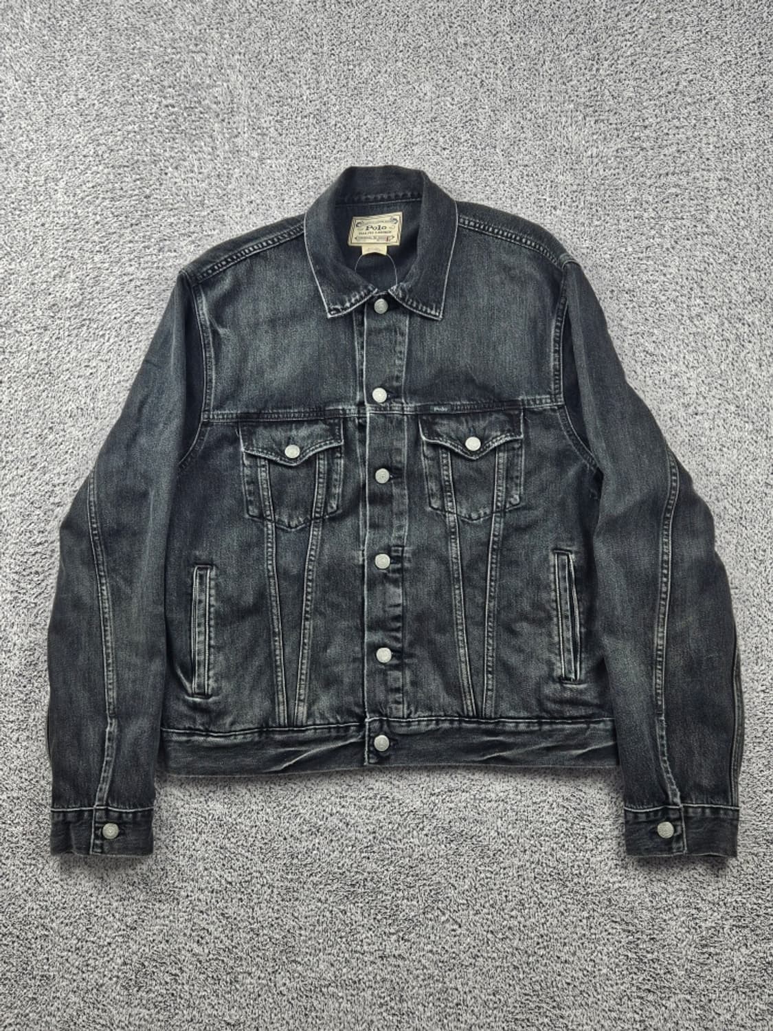 폴로랄프로렌 블랙 워시드 데님 트러커 자켓 ( L ) / 11093 상품이미지2