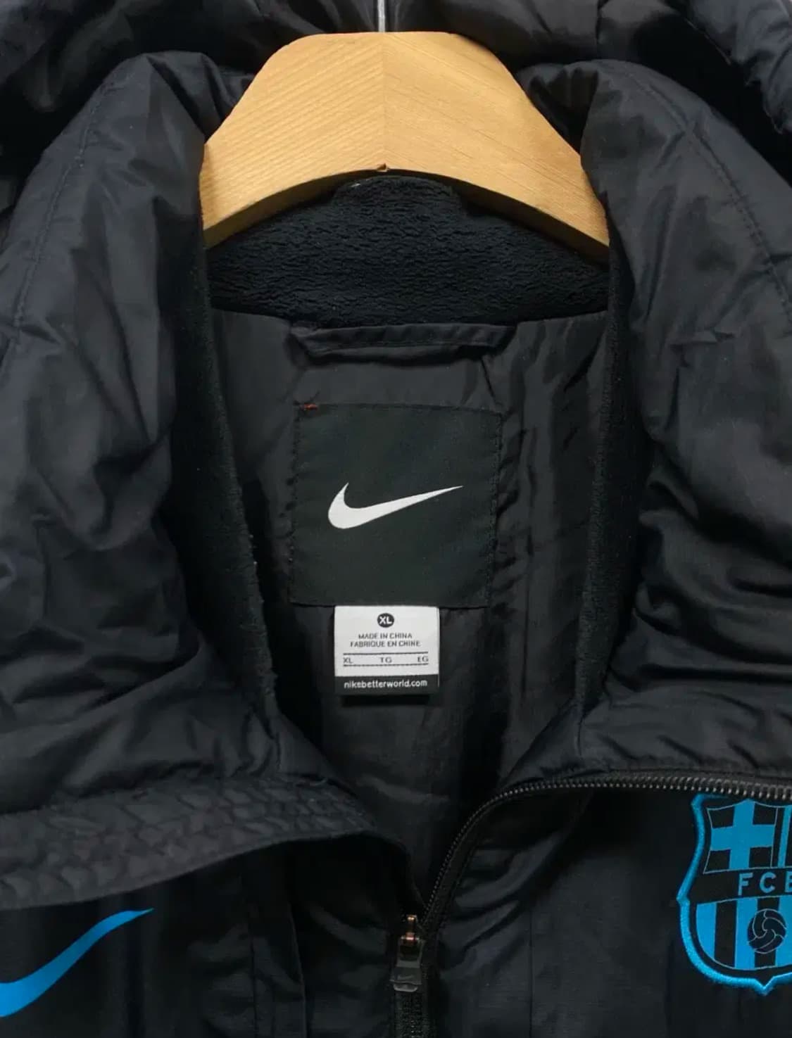 나이키 바르셀로나 패딩 블랙/블루 XL  상품이미지4