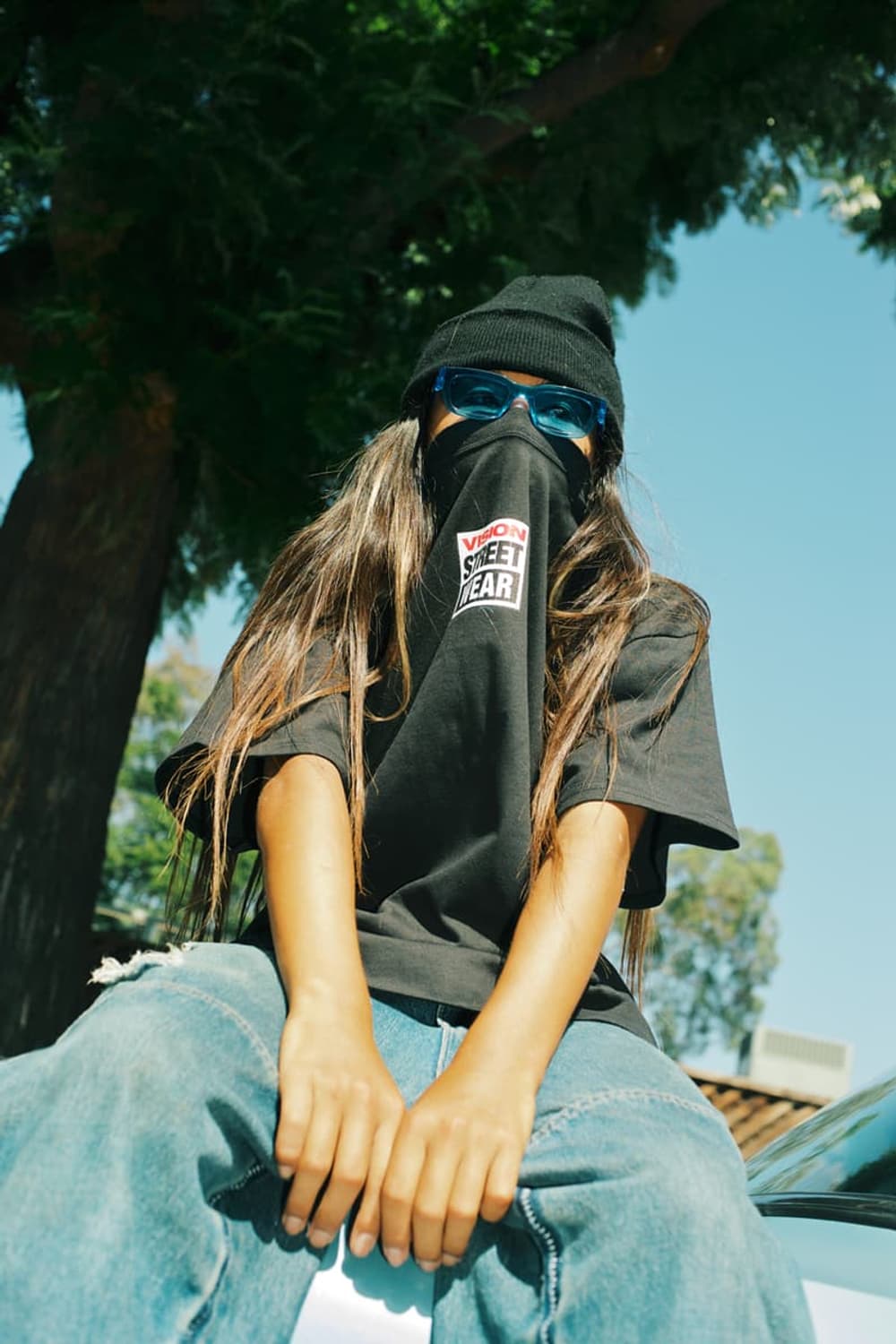 비전 스트리트웨어 울 레더 바시티 자켓 M 정품 상품이미지6