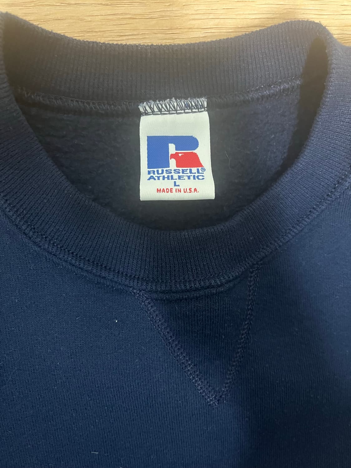 90s러셀 스웻셔츠 네이비 팜니다 상품이미지3
