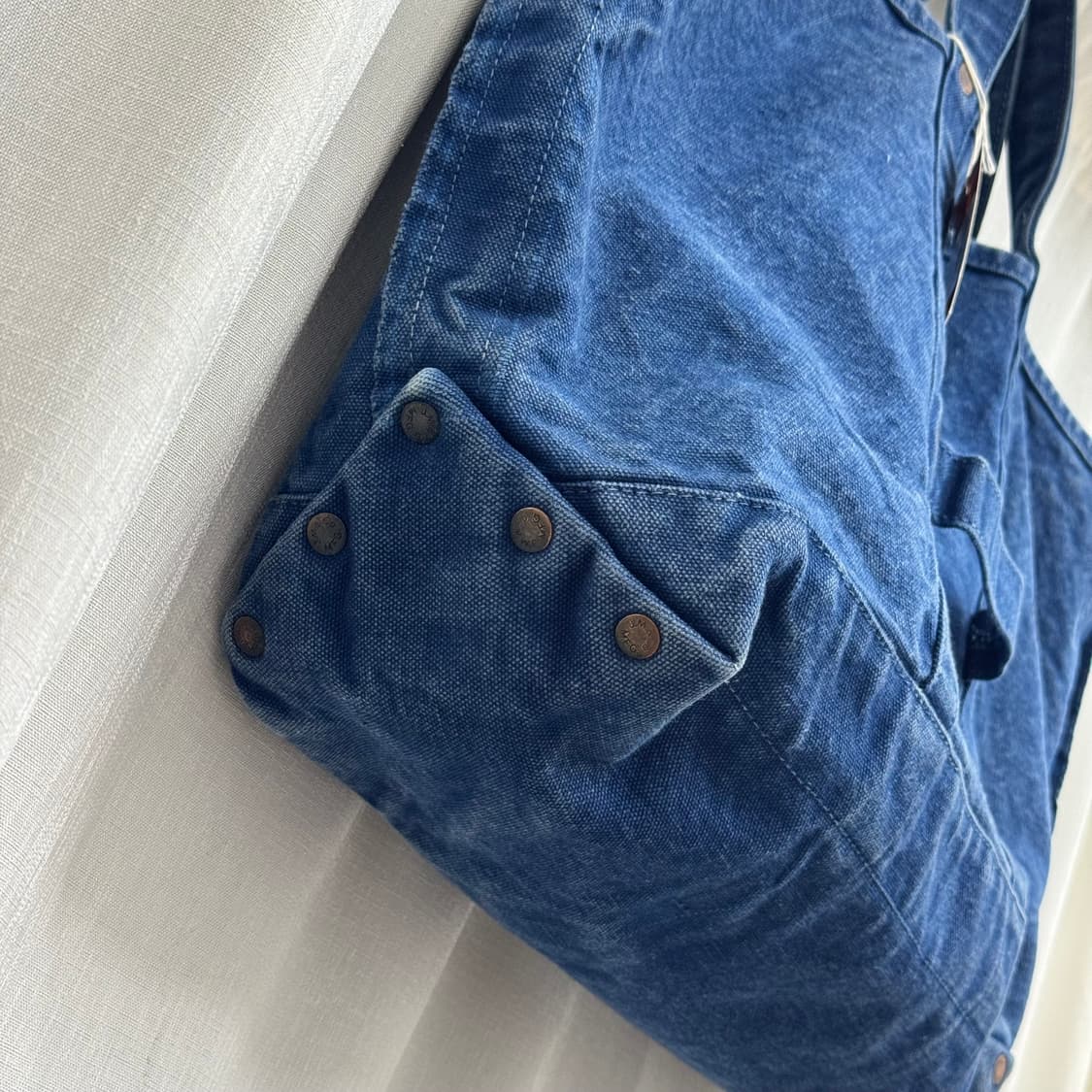 리얼맥코이 조맥코이(JOE McCOY) 인디고 다잉 캔버스 토트백 상품이미지6