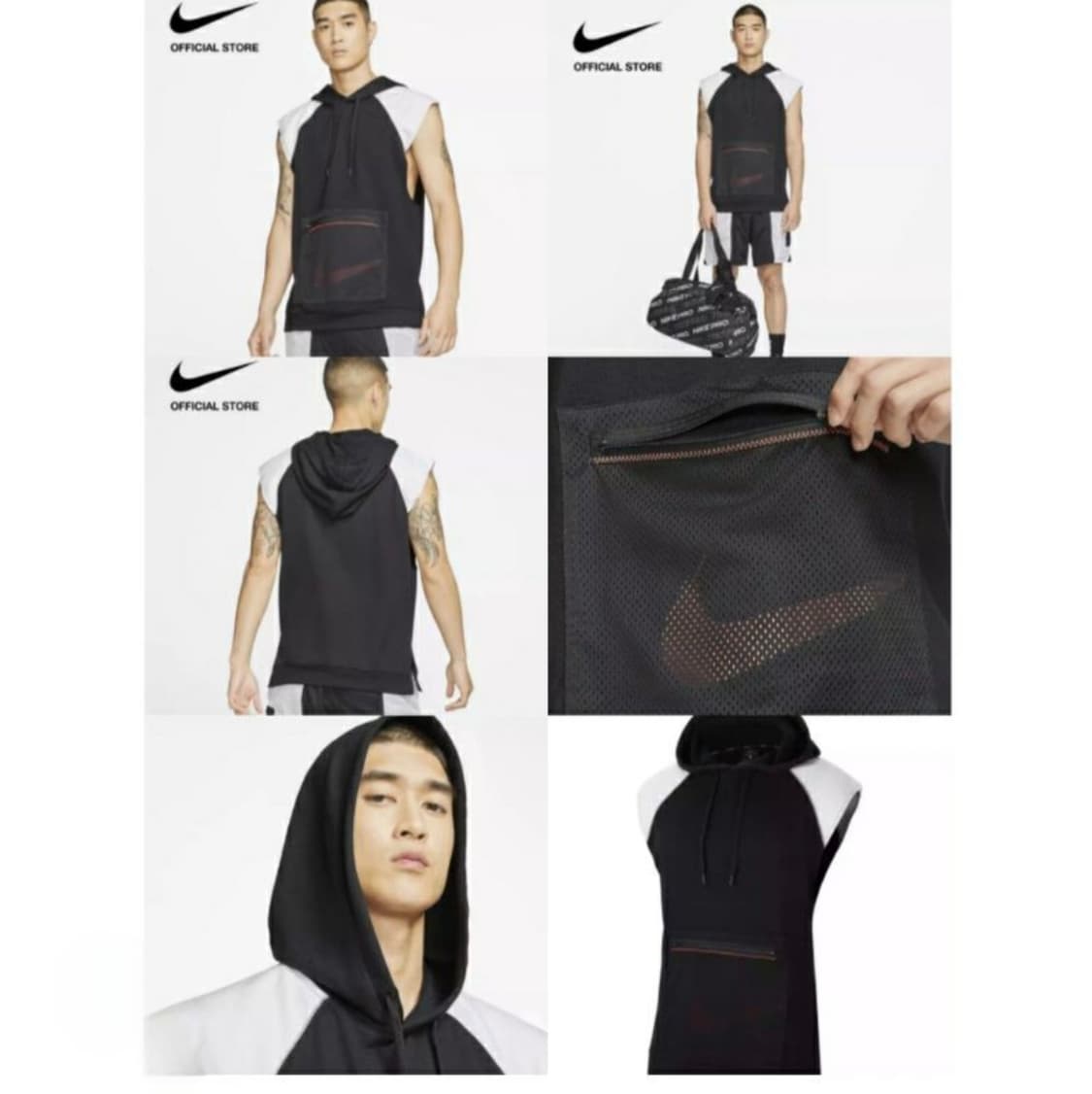 NIKE 드라이핏 슬리브리스 후드 베스트 L 상품이미지5