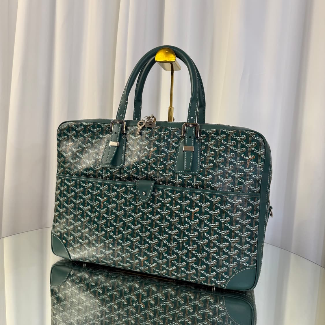 고야드 암바사드 도큐먼트 케이스 MM 그린 상품이미지3