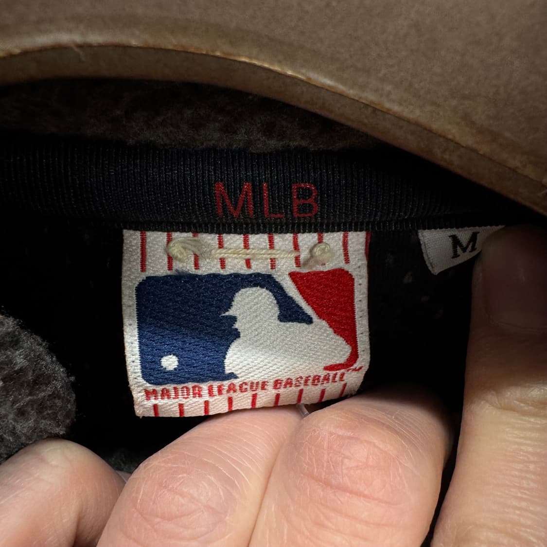 00s MLB X 뉴욕 메츠 플리스 자켓 후면 빅로고 포인트 블랙 상품이미지7