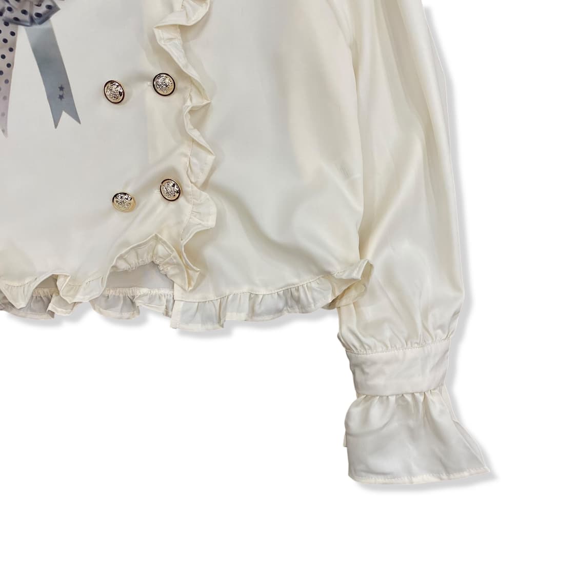 Butter Rosette Print Frill Shirt 상품이미지3