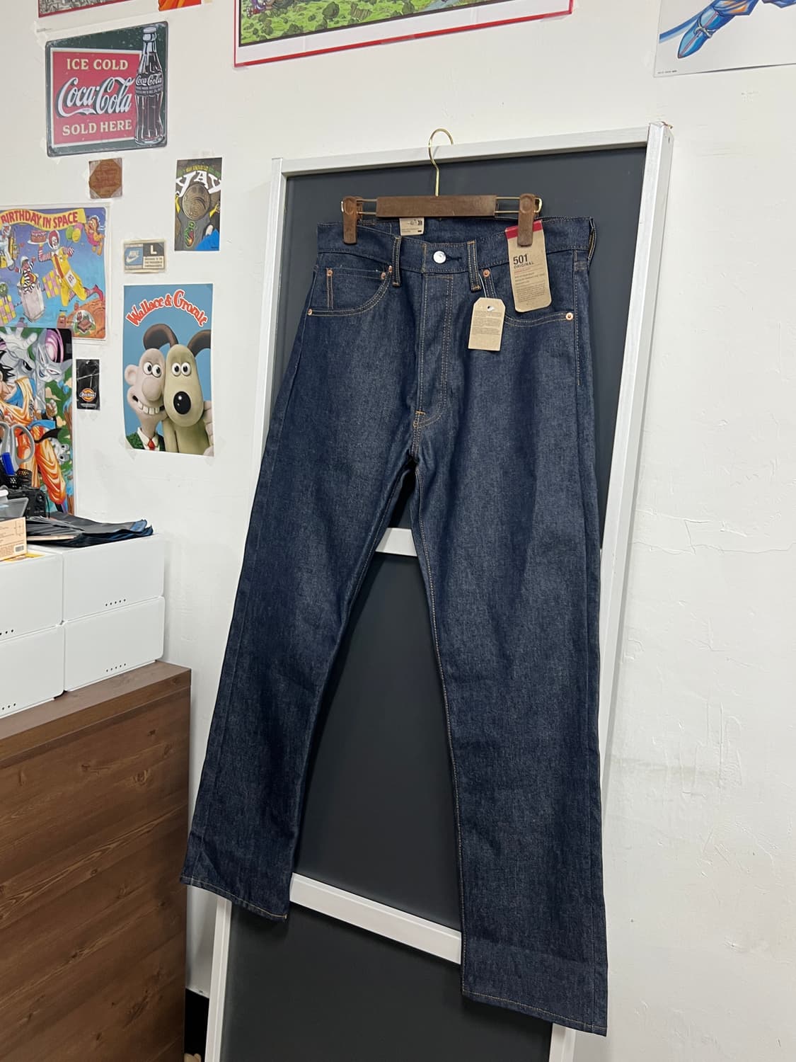 Levis 리바이스 501 버튼플라이 생지 인디고 데님 팬츠 상품이미지9