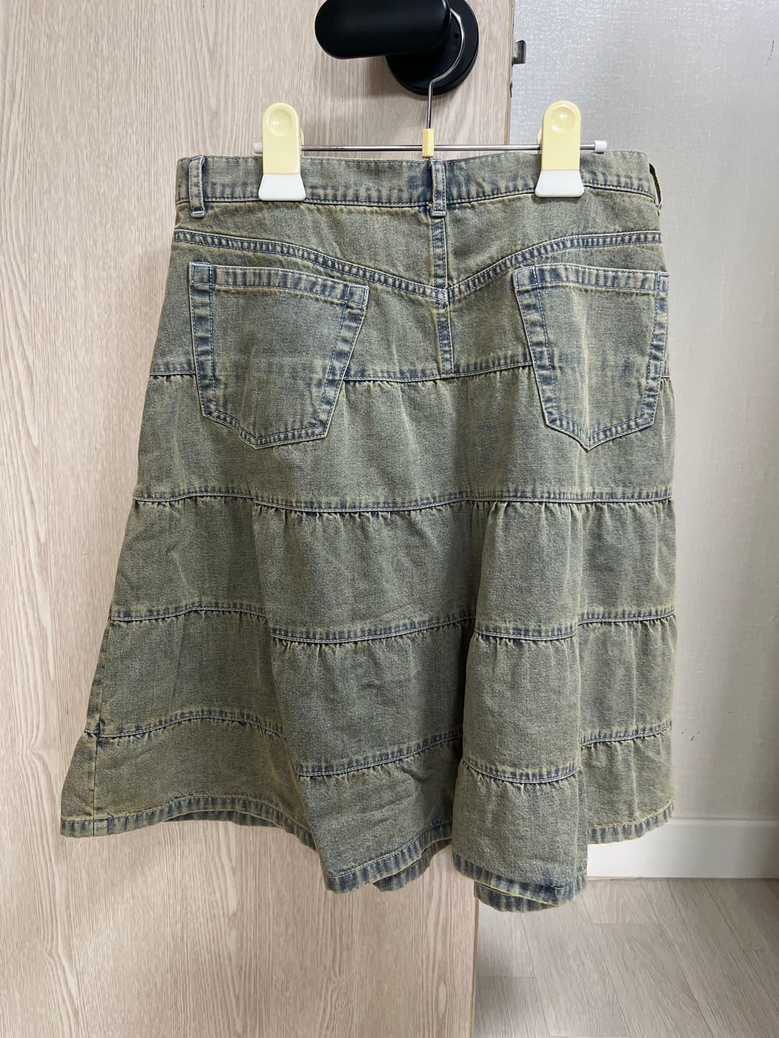 애즈이프캘리 CALIE DENIM MIDI SKIRT BLUE 상품이미지2