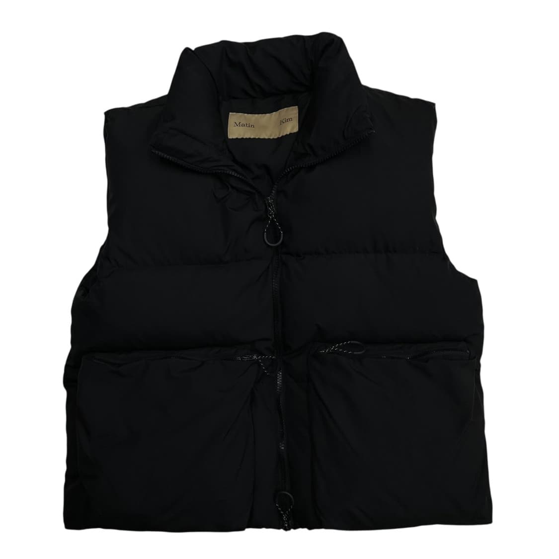마뗑킴 포켓 블랙 패딩조끼 S 상품이미지4