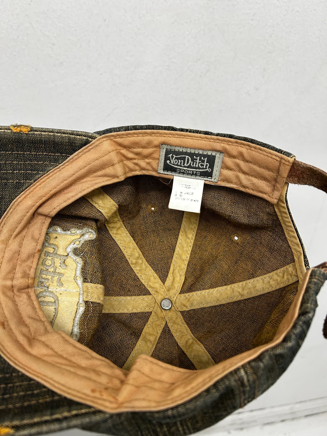 Y2K 본더치 데님 빈티지 캡 상품이미지3