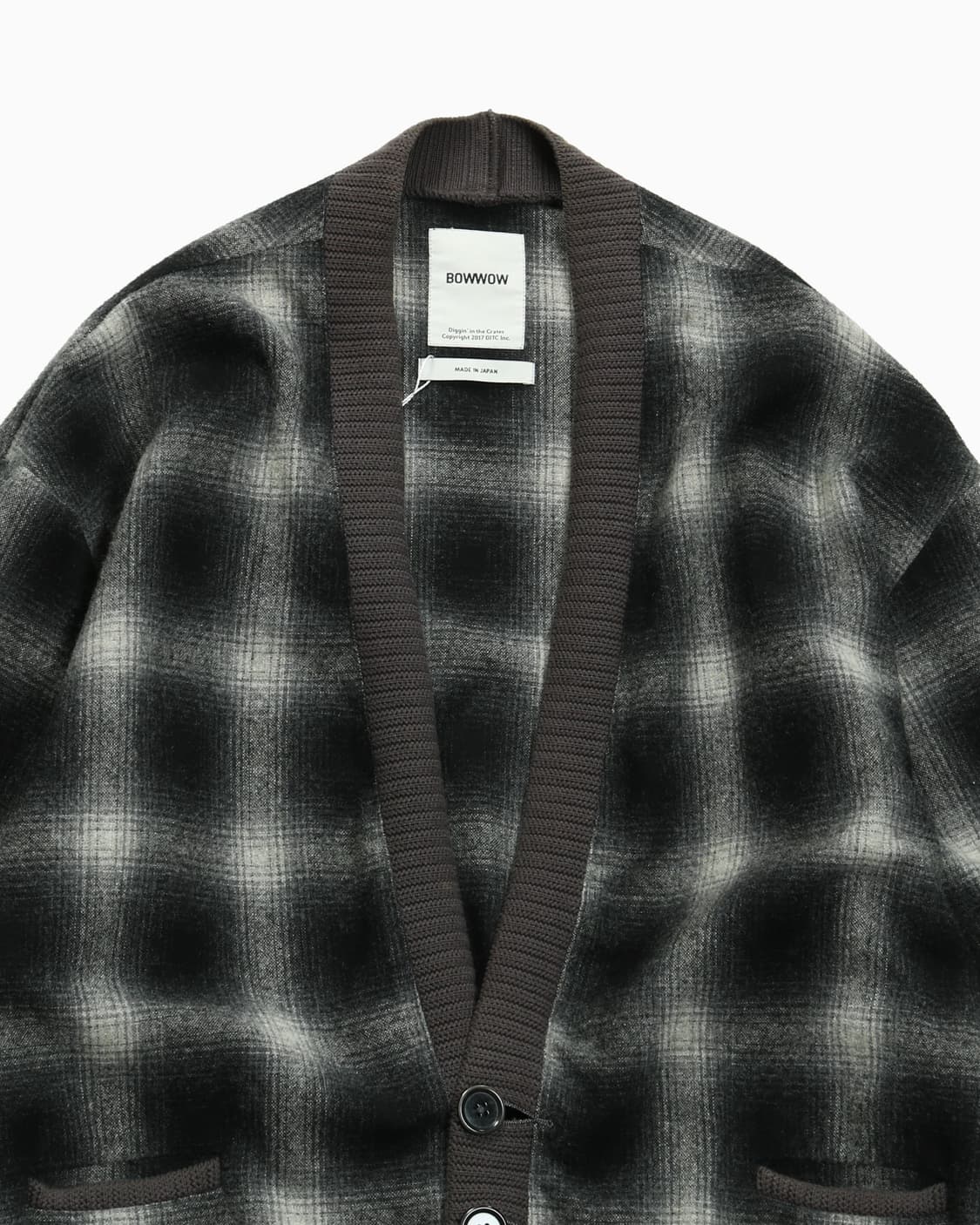  BOWWOW Wool Check Cardigan 상품이미지2